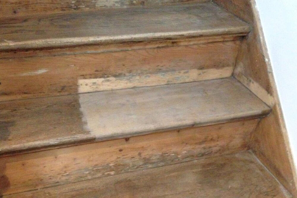 Sanierung einer Holztreppe